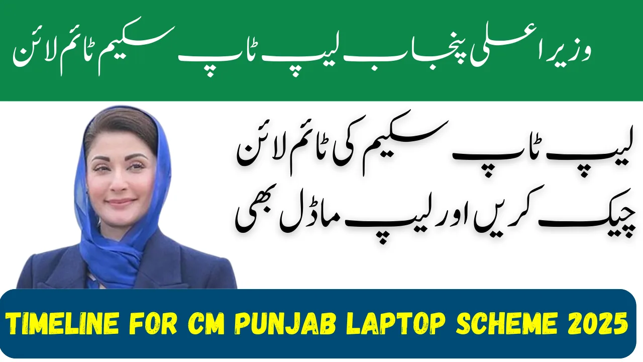 Timeline for CM Punjab Laptop Scheme 2025 | Distribution Date